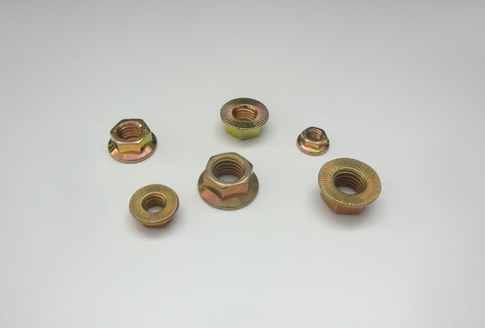 Sicherungs- Bundmuttern (Ripp) , hochfest  |10| , gelb verzinkt