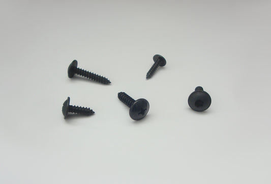 Blechschrauben mit Flachrundkopf (Flansch) , schwarz verzinkt