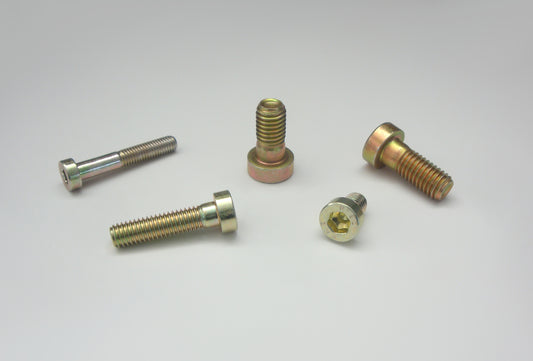 Flachkopf- Zylinderschrauben mit Innensechskant (DIN 6912) , gelb verzinkt