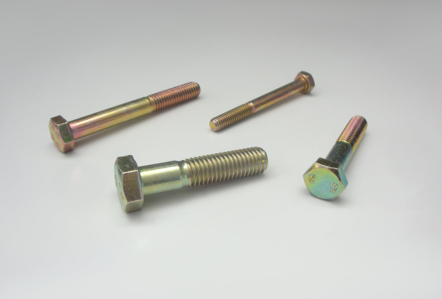 Sechskantschrauben mit Teilgewinde , gelb verzinkt, 8.8 (DIN 931)