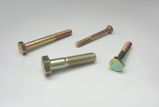 Sechskantschrauben mit Teilgewinde , gelb verzinkt, 8.8 (DIN 931)