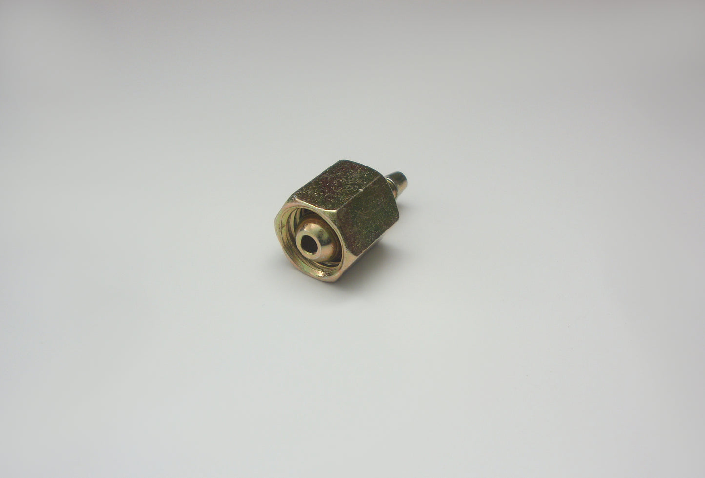 Dichtkegel mit Überwurfmutter für Gummi- und Polyamidleitung , gelb verzinkt