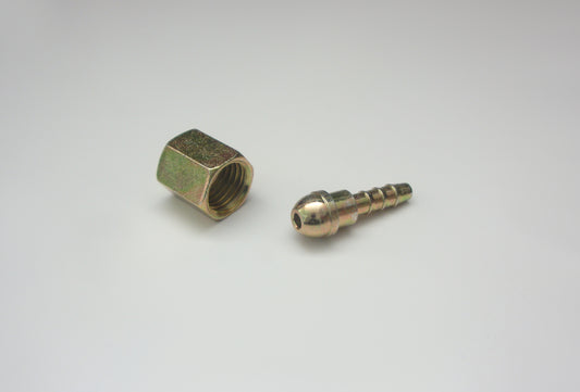 Dichtkegel mit Überwurfmutter für Gummi- und Polyamidleitung , gelb verzinkt