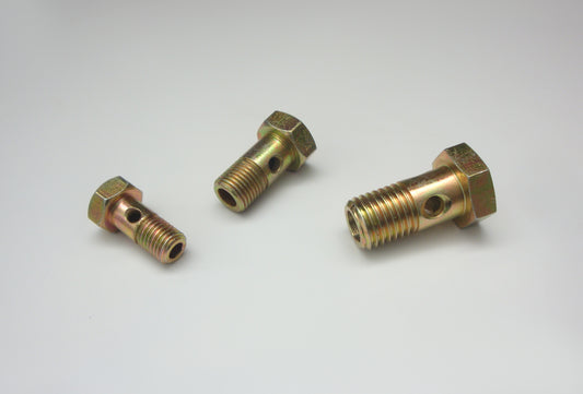 Hohlschrauben für Benzin- und Bremsleitungen , gelb verzinkt (DIN 7643)