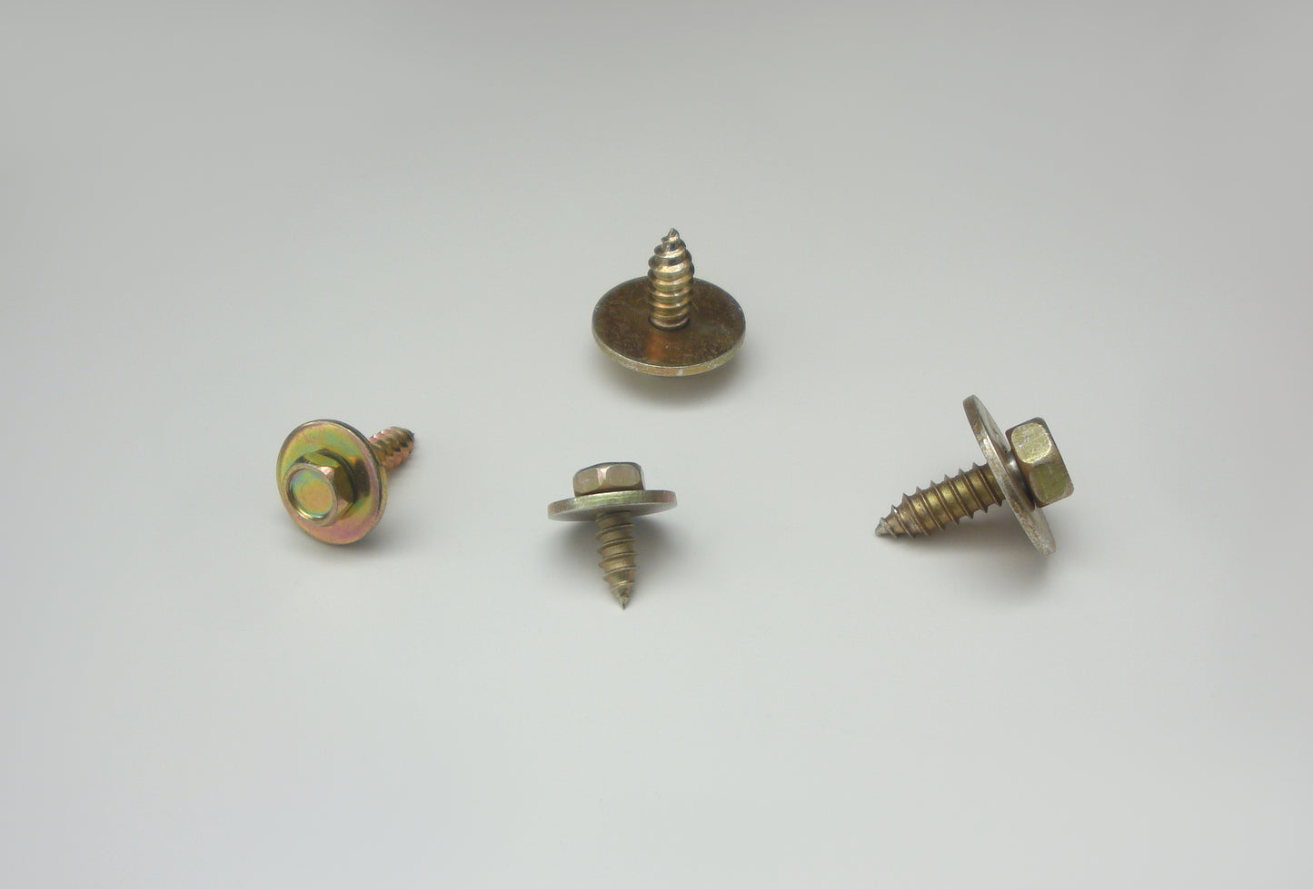 Kombi- Blechschrauben mit Scheibe , gelb verzinkt