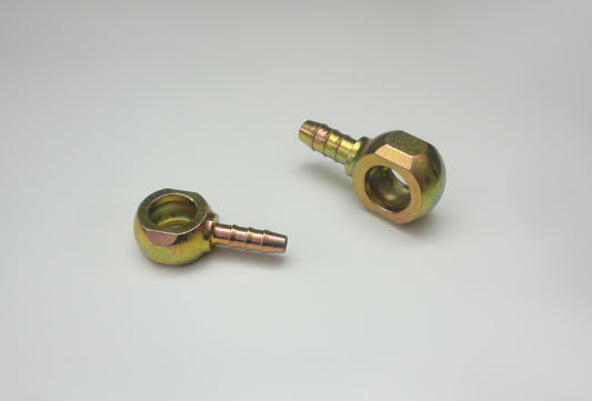 Ringaugen (Schlauchnippel) für Benzinleitungen, gelb verzinkt