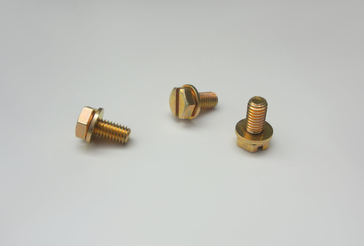 Kombischrauben (Sechskant) mit Scheibe , gelb verzinkt