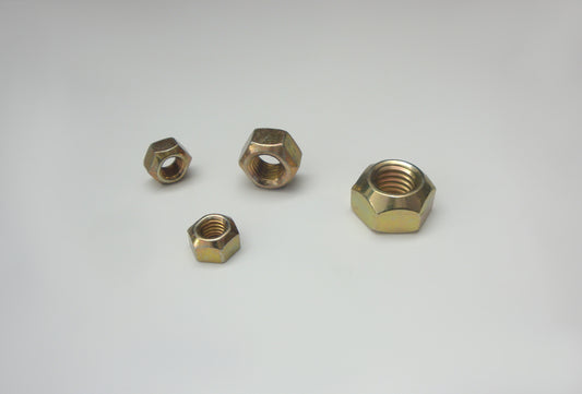 Sicherungsmuttern Ganzmetall (DIN 980V) , gelb verzinkt |8|, Normal- und Feingewinde