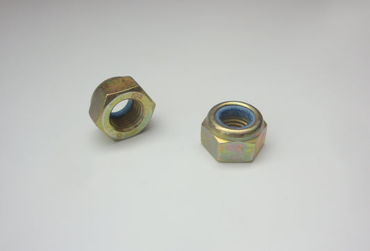 Sicherungsmuttern mit Kunststoffring (DIN 985) , gelb verzinkt , hochfest |10| Normal- und Feingewinde