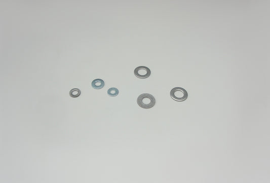 Unterlegscheiben kleiner Durchmesser , verzinkt oder Edelstahl (DIN 125 / DIN 433)