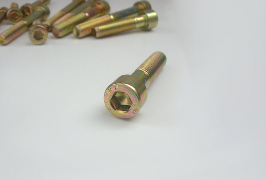 Zylinderschrauben mit Innensechskant, gelb verzinkt, hochfest 10.9 (DIN 912)