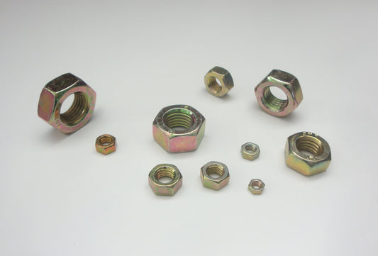 Sechskantmuttern (DIN 934) gelb verzinkt , hochfest |10| Regel- und Feingewinde